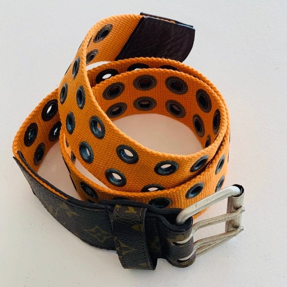 Upcycled Louis Vuitton Yellow Belt - Picture 6 of 6